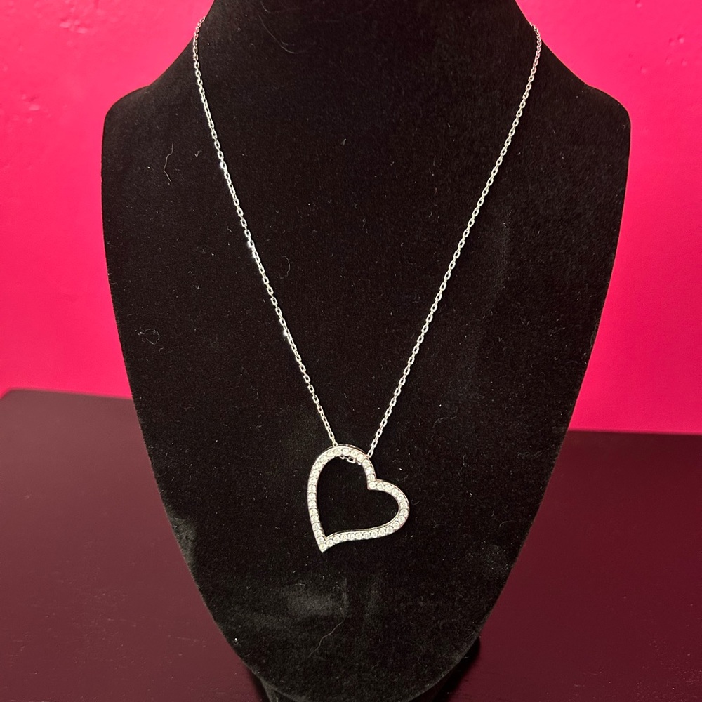 Swarovski Silver Heart Necklace